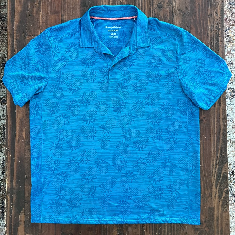 Tommy Bahama Men Pineapple Palm Coast Classic Fit Short Sleeve Polo